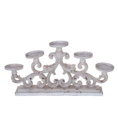 Подсвечник полистоун ALAT Home Винтаж 53х9х26см 724166