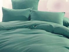 Пододеяльник Maktex из сатина 175 х 215 Бирюза Люкс