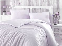 Пододеяльник Maktex из тенселя 240 х 260 60S 033 Светлая сирень