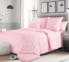 Пододеяльник Maktex из тенселя 145 х 215 60S 18 Розовый йогурт