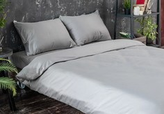 Пододеяльник Maktex из тенселя 145 х 215 60S 4216 Серебро