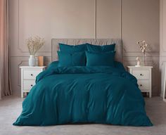 Пододеяльник Maktex из тенселя 240 х 260 60S 44 Морской