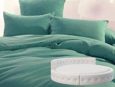Простыня Maktex круглая из сатина на резинке 210x210x40 Бирюза Люкс