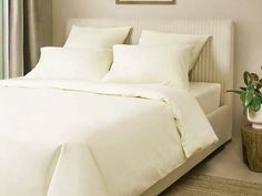 Простыня Maktex из сатина 220x240 Шампань Люкс