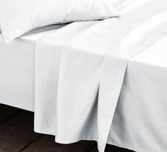 Пододеяльник Maktex из сатина 200 х 220 Белый