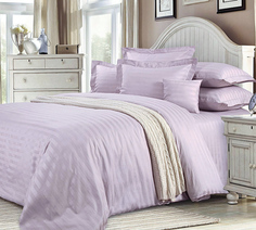 Пододеяльник Maktex из страйп-сатина 175 х 215 Розовый 3х3