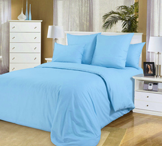 Пододеяльник Maktex из тенселя 240 х 260 60S 16 Голубой хрусталь