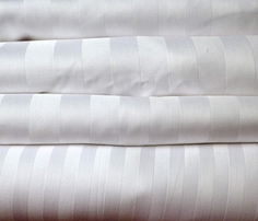 Пододеяльник Maktex из страйп-сатина 200 х 220 Белый 3х3