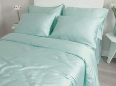 Простыня Maktex из тенселя 150x220 60S 4136 Голубой