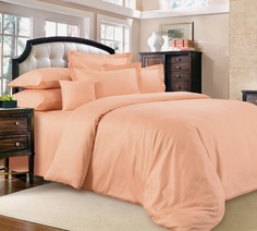 Пододеяльник Maktex из сатина 175 х 215 Персик