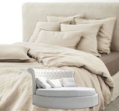 Простыня Maktex круглая из варёного хлопка на резинке 210x210x30 221 Бежевый