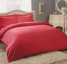 Пододеяльник Maktex из сатина 145 х 215 Красный