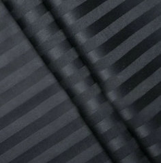 Простыня Maktex из страйп-сатина на резинке 180x200x30 Графит 1х1