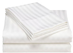 Простыня Maktex из страйп-сатина 300x300 Белая 3х3