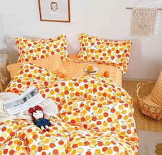 Пододеяльник Maktex из твил сатина 200 х 200 6-50 Апельсинки
