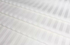 Простыня Maktex из страйп-сатина 200x220 Белый 1х1