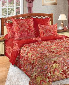 Комплект постельного белья Герцогиня Евро 4 наволочки Перкаль NEW Brend