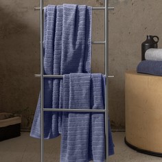 Комплект Махровых полотенец Love Me70x140 - 2шт Wave цвет Маренго серый синий