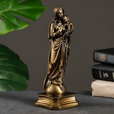 Фигура "Дева Мария с младенцем" бронза,золото 25см Хорошие сувениры