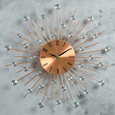 Часы настенные, серия: Ажур, "Сухан", плавный ход, d-40 см, циферблат 13 см China