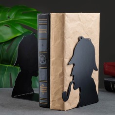 Ограничитель-подставка для книг набор "Сыщик" 15х10х10см, 2 шт. Хорошие сувениры