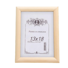 Фоторамка некрашеная 2/3 13х18 см No Brand