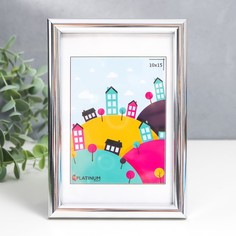 Фоторамка пластик "Палитра" 10x15 см, серебро Platinum