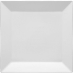 Тарелка Lubiana Классик квадратная 215х215х20мм фарфор белый