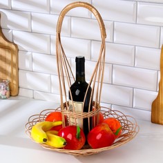 Корзина для шампанского и фруктов, 29?43 см, ива No Brand