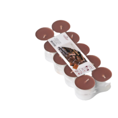 Набор чайных свечей ароматических в термоусадке Шоколад, 3,8х1,6 см, 3,5 ч, 12 г, 20 штук Омский Свечной