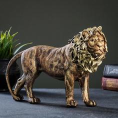 Фигура "Лев" бронза 30х19см Хорошие сувениры