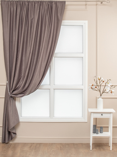 Штора классическая Amore Mio 22314 200*270 см Кофейная