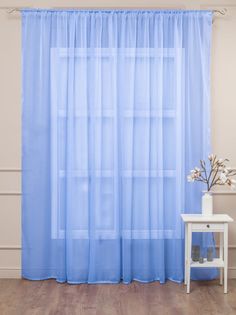 Тюль Amore Mio 10723 600x270 см голубой