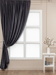 Штора классическая Amore Mio 22315 200*270 см Графитовая