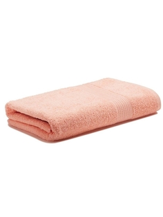 Махровое полотенце 100х180 для бани, ванной, бассейна, хлопок 100%. Цвет Персиковый БТК