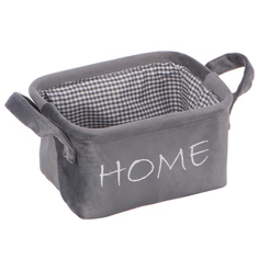 Корзина для хранения "Велюр", Д210 Ш160 В120, серый Handy Home