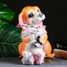Копилка "Собака с кошкой" 29х18х20см No Brand