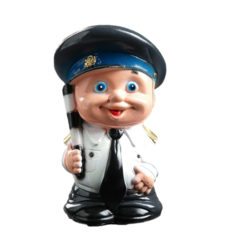 Копилка "Гаишник" 20х11х10см No Brand