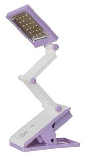 Настольная лампа "Котик" LED 4Вт USB АКБ бело-фиолетовый 7х13х35 см Risalux