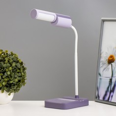 RISALUX Настольная лампа "Лансер" LED 3,5Вт USB АКБ фиолетовый 11х15х45 см