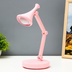 RISALUX Настольная лампа "Джамбо" LED 2Вт USB АКБ розовый 13x13x34,5 см