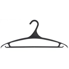 Вешалка-плечики Elfe пластиковая для верхней одежды черная размер 52-54, 671938