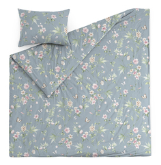 Постельное белье IDEA 1,5 спальное из перкаля наволочка 50х70 Flowers Василиса