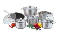 Набор разной посуды для приготовления Kelli 1022555999494 сковородка, кастрюля, ковш