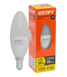 Старт лампа светодиодная ECO LEDCandleE14 10W 27 GP