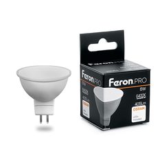 Лампа светодиодная PRO LB-1606 MR16 G5.3 6W 6400K FERON 38085