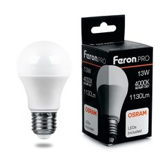 Лампа светодиодная PRO LB-1013 Шар E27 13W 4000K FERON 38033