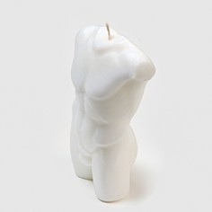 Свеча Силуэт мужчины 12х75 см фигурная белая No Brand