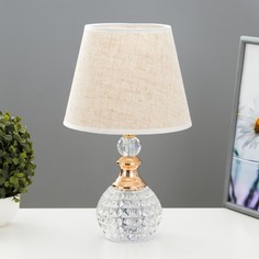 Настольная лампа Лилея" Е27 40Вт золото 21х21х36 см Risalux