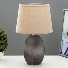 Настольная лампа "Иоланта" Е14 40Вт серый 22х22х36 см Risalux